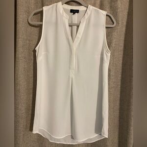 The Limited Ivory Sleeveless Blouse- Size Small